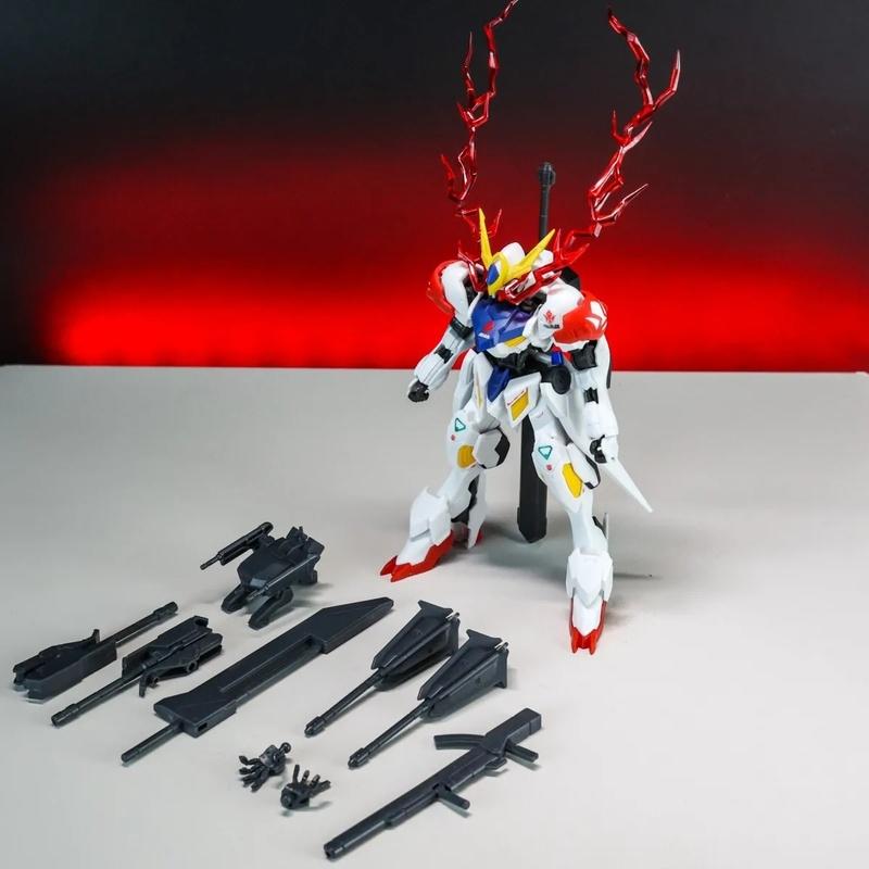 

GK Iron-Blooded Orphans HG 1/144 Barbatos Lupus Mech Assembly Model Kit Action Figure Boy Puzzle Toy Gift Desktop Ornament Doll красный