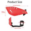 Dirt Bike Handguard Kit with Clamp On Handlebar Brackets, Vented Guard Pair, and Hand Cover for Trail Route Use