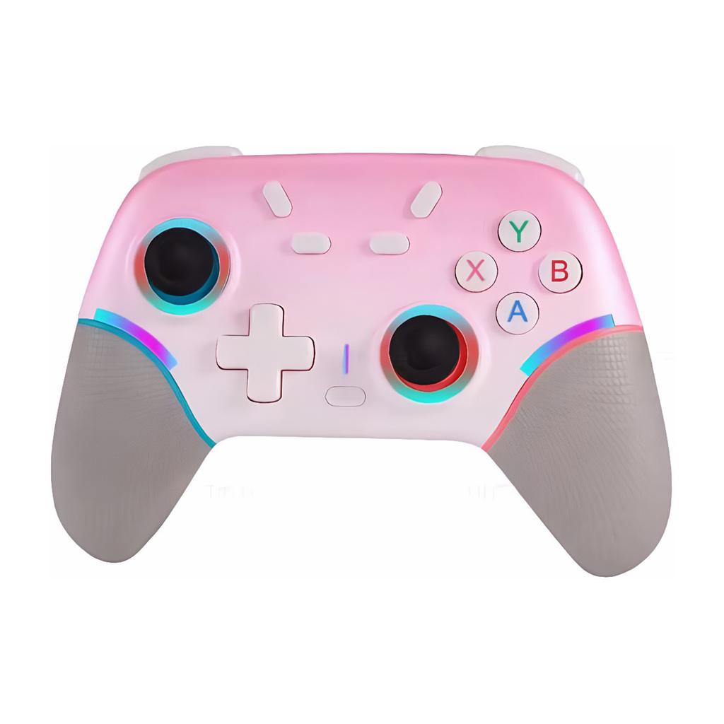 Gamepad with RGB Lights/Dual Vibration/6-Axis Gyroscope Wireless Gaming Controller for Switch 2 PC Mobile & More
