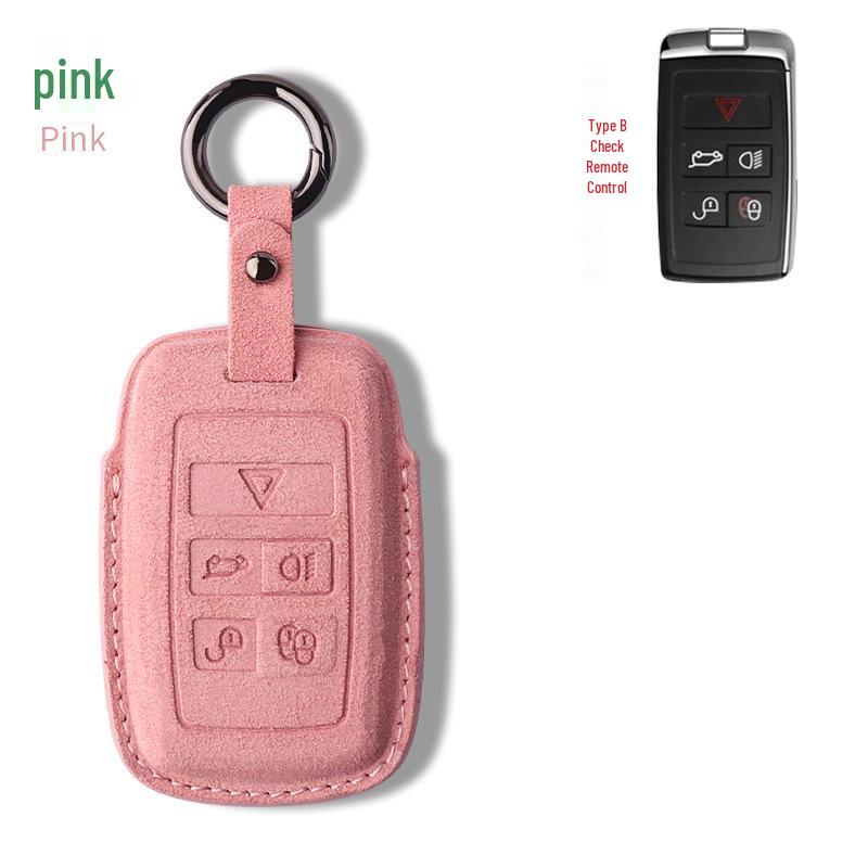 Nubuck Leather Key Case for Range Rover Models (Sport, Evoque, Defender, Discovery Sport, Velar, Freelander)