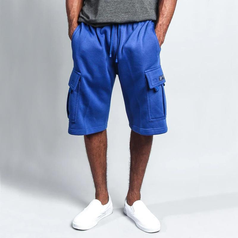 Summer Man Capris Cargo Pants Pánské ležérní vícekapsové volné rovné overaly Krátké kalhoty