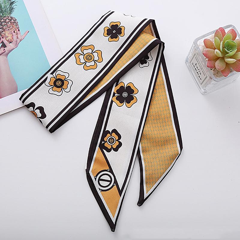 Fashion Long Silk Scarf Hair Band Hair-Binding All-Match High Sense Headdress Celebrity Hair Accessories For Women Headband