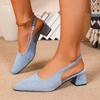 Women'S Mary Jane Shoes - Slip-On Chunky heel, Square Toe, Cushioned Insole - Formal & Everyday Shoes - All-Season Elegant Women'S Footwear