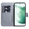 For Samsung Galaxy A34 5G Pattern Printing Phone Case Wallet Stand PU Leather Flip Cover