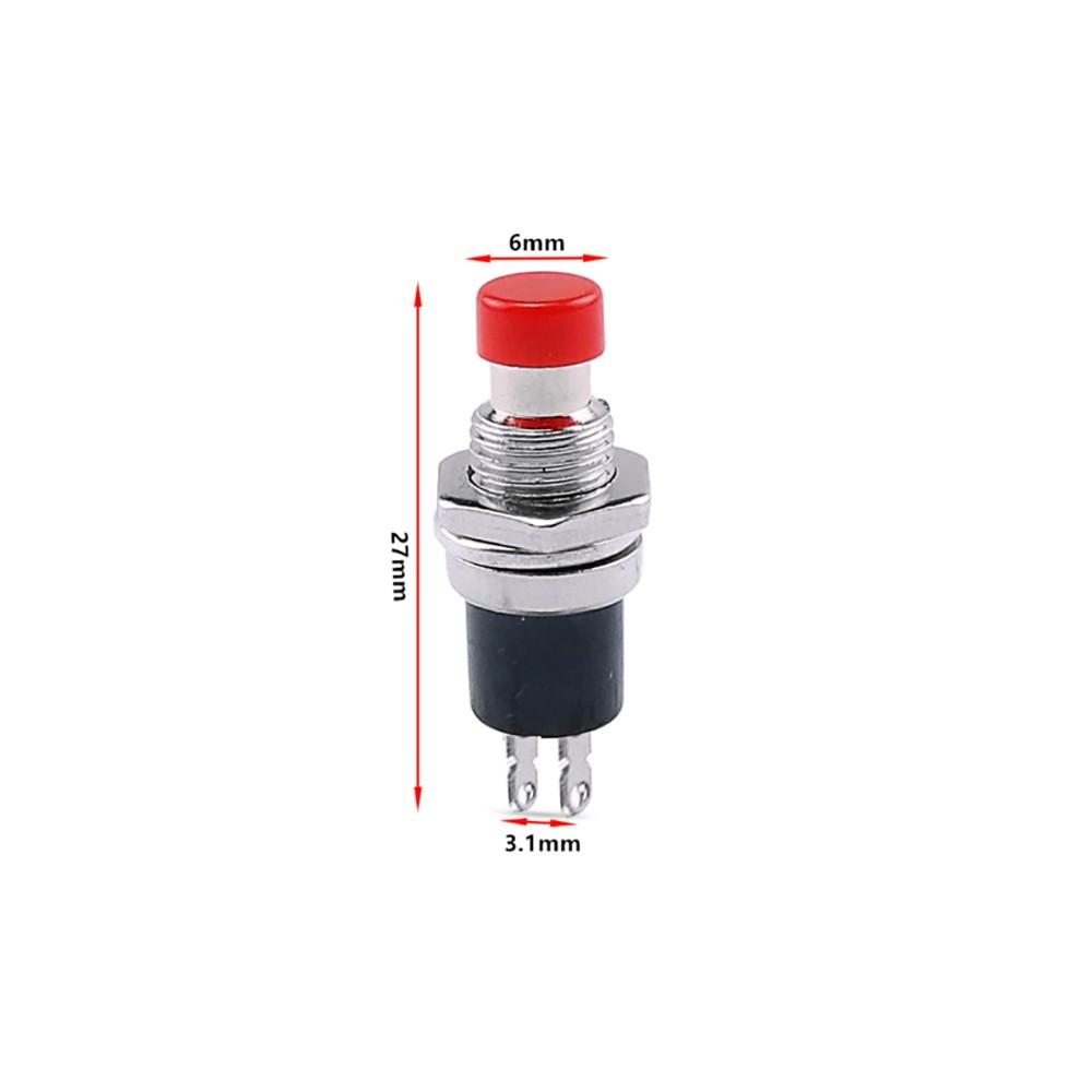 3Pcs Momentary Push Button Switch ON-(OFF) SPST Normally Closed Contacts Model
