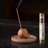 Purple Clay Golden Toad Incense Burner: Zen Desktop Aromatherapy Holder for Home