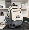 School bag new school bag men's Korean version ins trendy tooling style large capacity middle and high school students multi-compartment casual