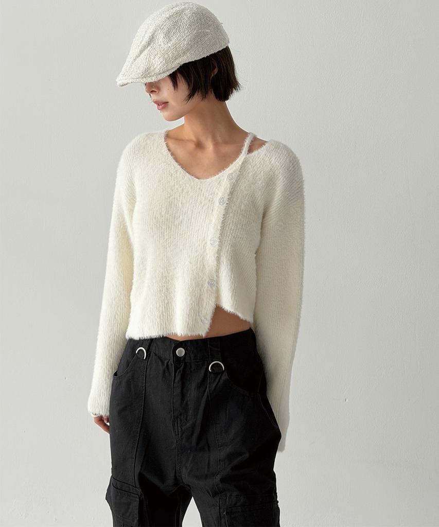 THE GREEN LAB Hairy Soft Knit [Ivory]