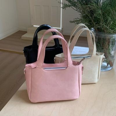 Kbelíková taška Velkokapacitní Taška pro dojíždění Jednoramenná taška Ruční taška na zeleninu Crossbody taška