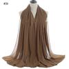 Good Stitching Muslim Chiffon Hijabs for Women Solid Chiffon Shawl Scarf Head Wraps Foulard Femme Hijab Scarves Muslim Turban