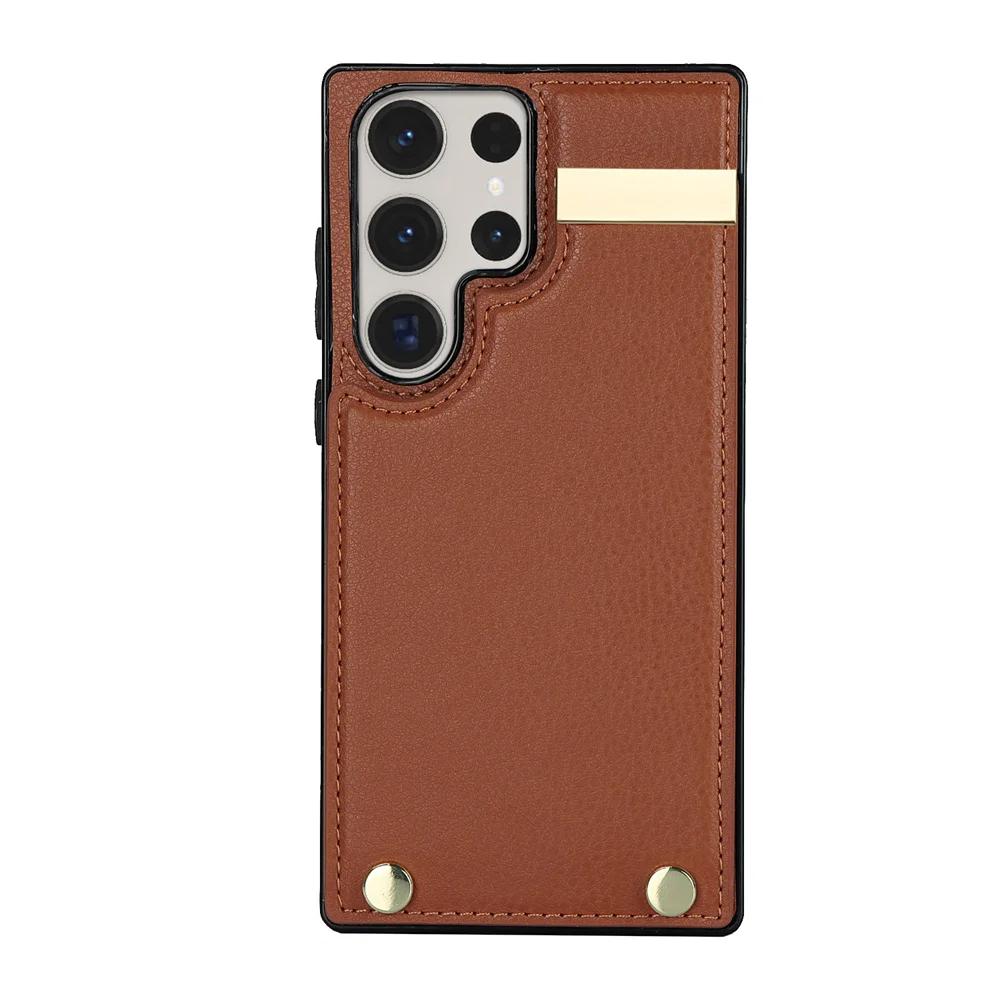 For Samsung GalaxyS23 S22 S21 S20 Ultra Note20 10 Organ Design Multi Card Slot Card Coin Storage Leather Wallet Phone Case