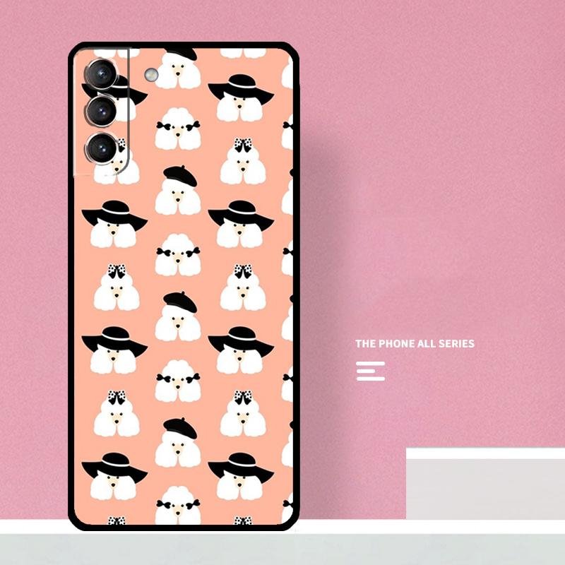 Poodle Dog Phone Case For Samsung Galaxy S25 Ultra S20 S21 S22 S23 S24 Plus S9 S10 S24 FE Cover Coque