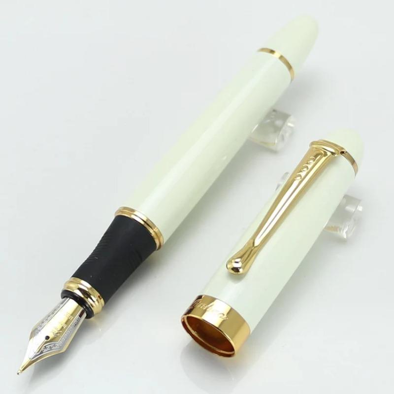 JINHAO X450 Luxus-Füllfederhalter Schwarz mit Goldener 18kgp Breiter Feder 22 Farben und Tinte Geschenkstifte