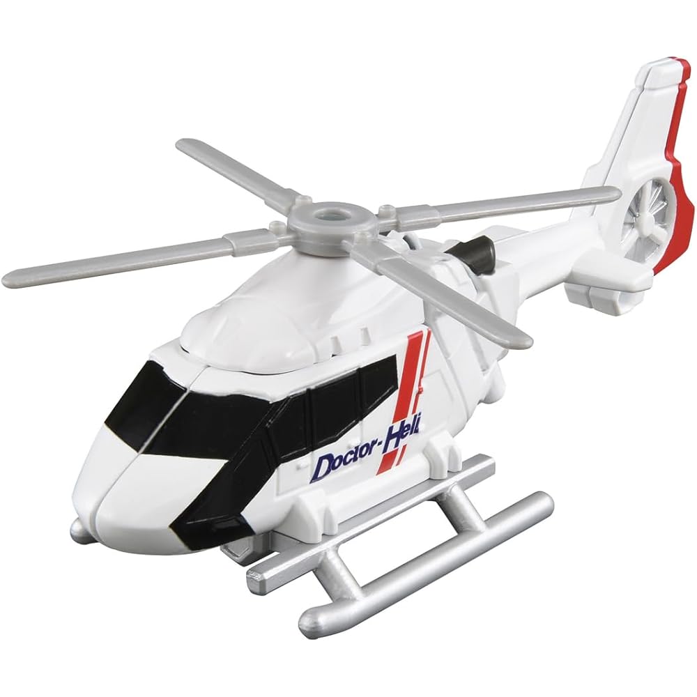 TAKARA TOMY Tomica Job Labor TJBDX Unite Medi-Braver Ambulance & Doctor Helicopter Toy Set Mini Car for Ages 3 and Up