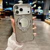 Shiny Glitter Diamond Mirror Kickstand Case for iPhone 12 13 14 15 16 17 Pro Max Plus Air Women Magnetic Bling Protective Cover