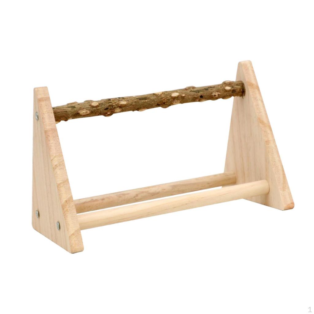Bird Activity Center for Small Parrots - Interactive Gym Stand with Chewing Toys