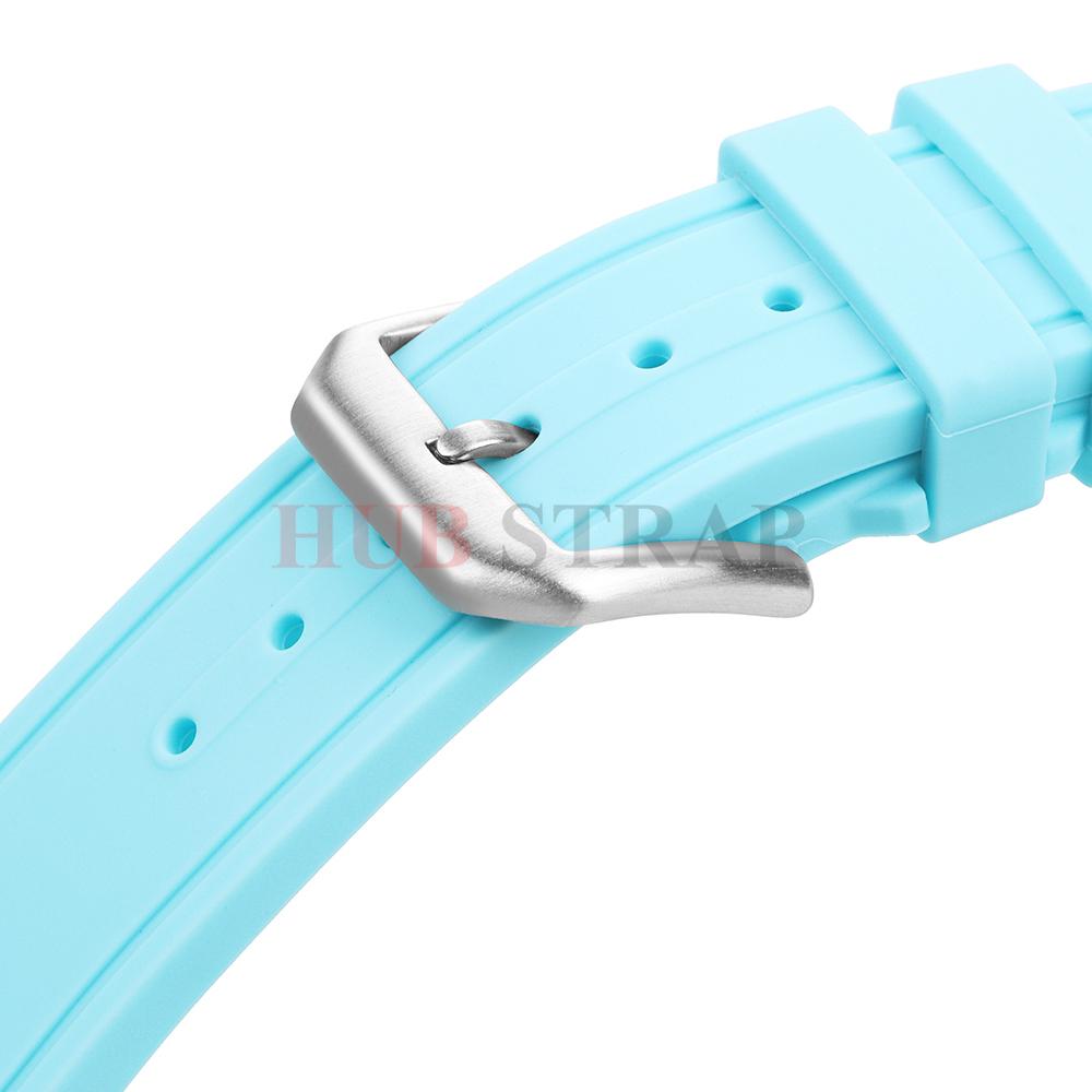 20mm 21mm 22mm Quick Release Soft Silicone Strap for IWC PILOT Portugal PORTOFINO Waterproof Smart Watch for Men Women Belt