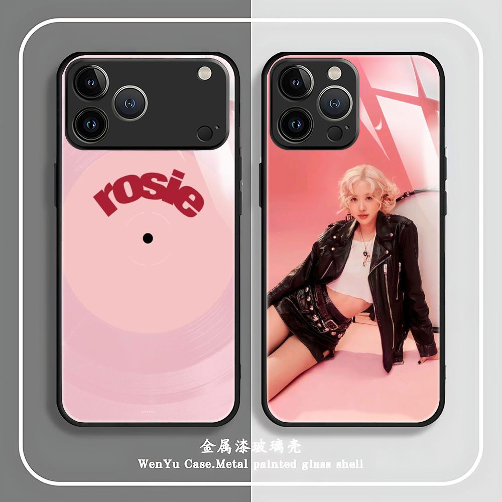 INS R-ROSIES Phone Case For iPhone 17 air 16 e 15 14 13 12 11 Plus Mini Pro Max Glass Magnetic Case
