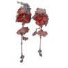 Ancient Floral Hair Stick Tassel Flower Hair Comb Classical Hanfu Headwear  Children