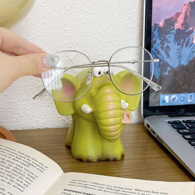 Cute Elephant Glasses Frame Ornament Office Desktop Glasses Interesting Decorative Prop Display Stand