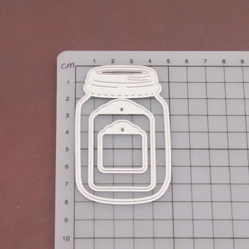 3pcs Wishing Bottle Cutting Dies Stencil Scrapbooking Album Paper Card Craft DIY.