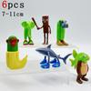 8-12Pcs Italian Brainrot Anime Action Figure Set Tung Tung Sahur Tralalero Tralala Bombardino Crocodilo Figures Model Toy Gifts