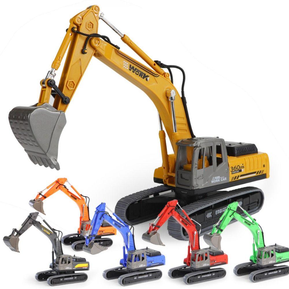 Flexible Joints Excavator Model Toy Rotatable Construction Vehicle Model  Collection