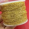 14K/18K Gold Plated O Chain For Bracelet Necklace Making Accessories 1.5mm/2mm Thin Chains DIY Jewelry Making Findings Wholesale