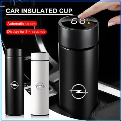 Chytrá termoláhev do auta s displejem teploty Kryt hrnku na kávu pro Astra H G J Insignia Mokka Zafira Corsa Vectra B C D