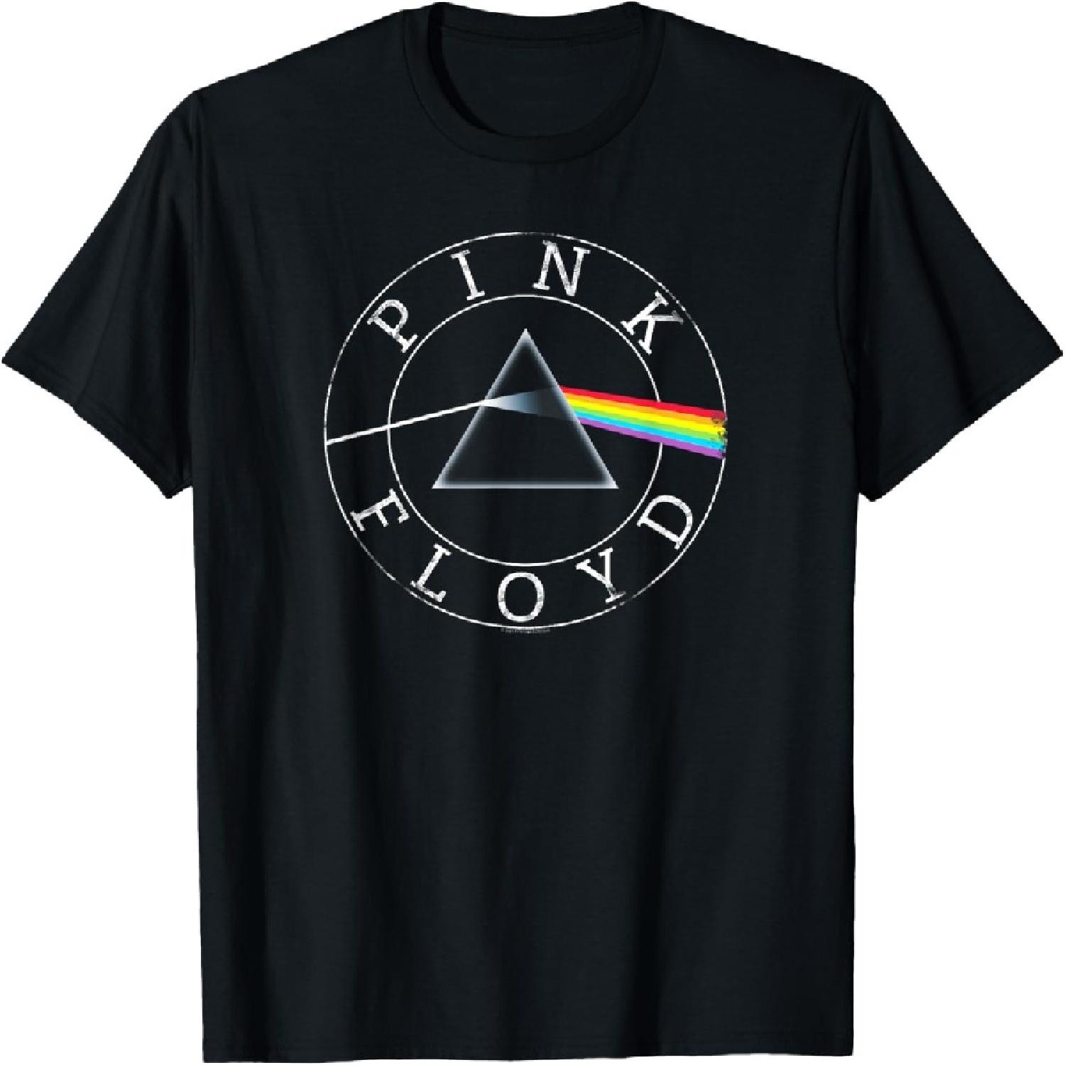 Футболка с логотипом Pink Floyd Rock Band Prism Circle S