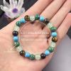 Natural Stone Halo Quartz Bracelet 8mm Bead Bracelet  Crystal Jewelry
