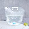 5L/10L Folding Water Bag Screw Cap Freezable 2 Colors Modern Easy Carry Collapsible Container Hiking Supplies