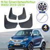 For Smart Fortwo Forfour W453 453 2015 2016 2017 2018  MudFlaps Splash Guards Flap Mudguards Fender Front Wheels Accessories