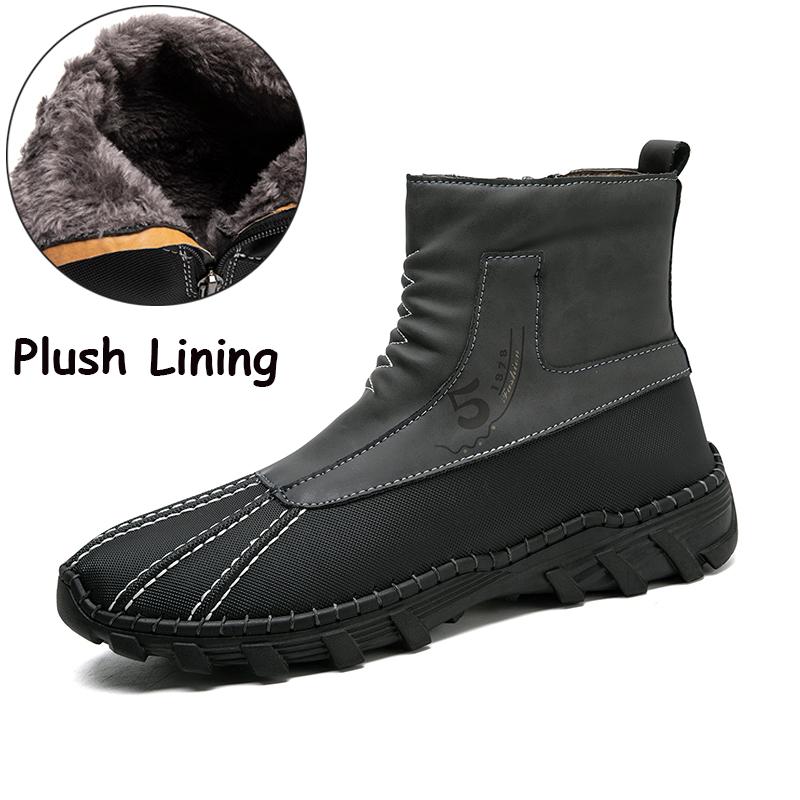 Nuevas botas de tobillo de moda para hombre, hechas a mano, zapatos casuales de caña alta, botas clásicas para caminar para hombre, botas de motocross cómodas y versátiles.