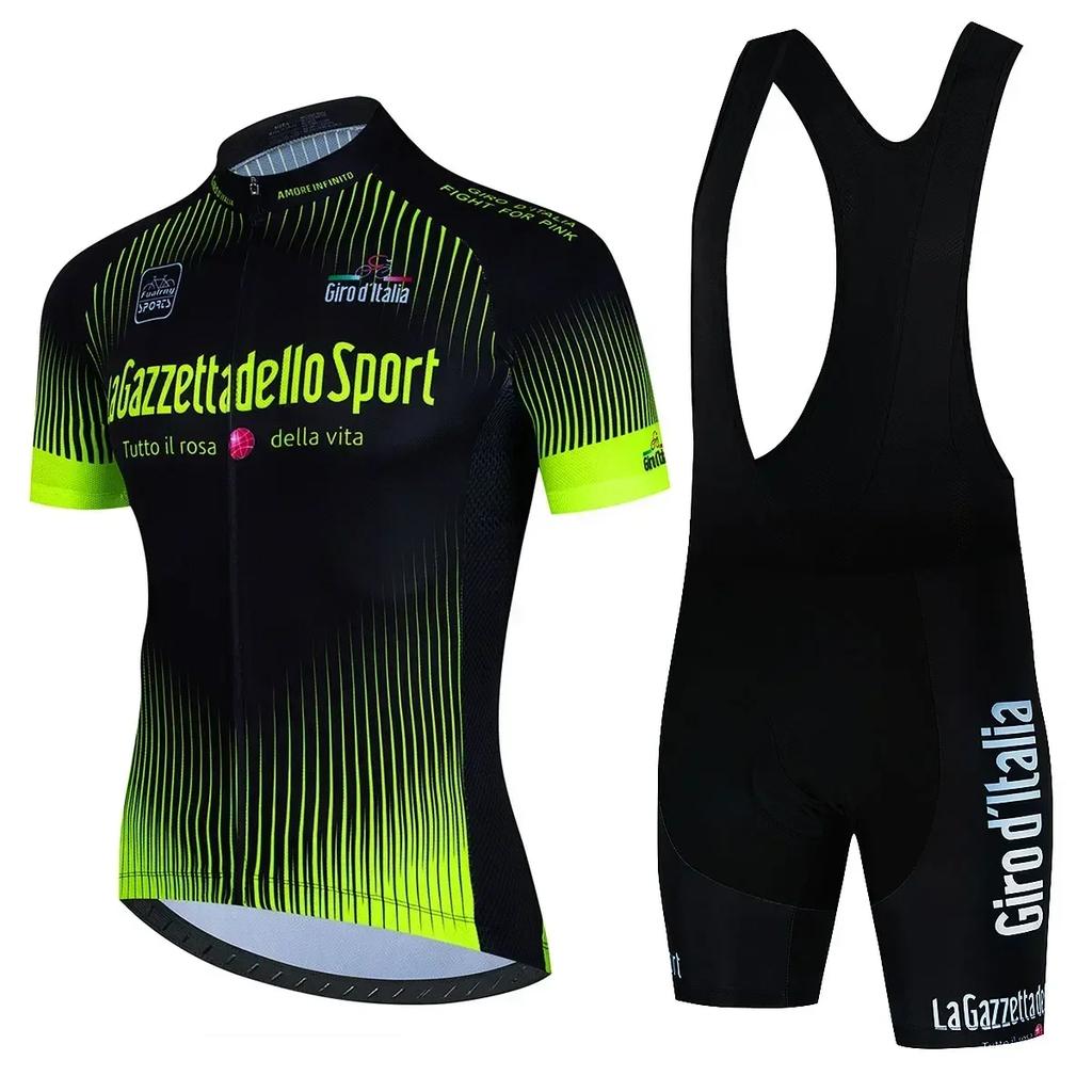 Prohlídka Itálie Cyklistické oblečení Cyklistický dres Set Letní Silniční kolo Krátký rukáv Cyklistické oblečení Pánské Mtb dres Set Sportovní oblečení
