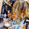 High-quality Luxurious Silk Scarves Headband Scarfs Neck Scarf For Women Chain Silk Scarf Women's Decorative Shawl