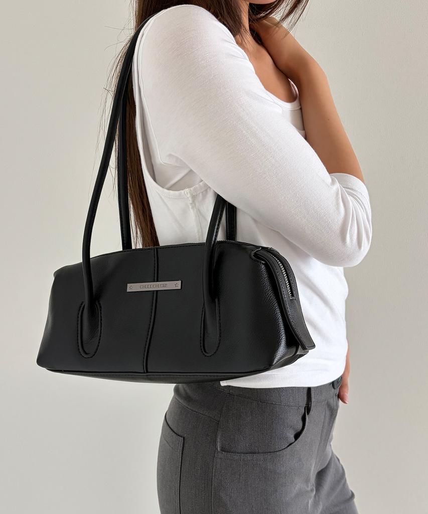 Chicks Soft Leather Cylinder Bowling Bag Black