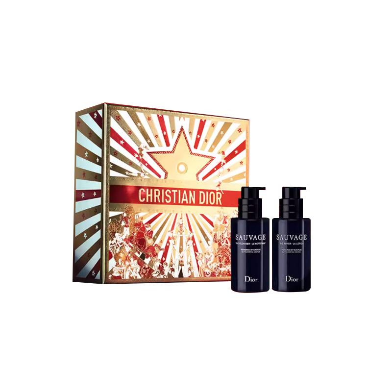 

DIOR Wilderness Cleansing + Toner Men s Skin Care Set Wish Lucky Limited Gift Box Facial Cleanser Refreshing Cleansing and Moisturizing Non-greasy красный