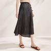 Zhaojun 2026 Heavyweight Silk A-Line Midi Skirt