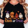 Cluck Yeah Its Halloween T Shirts Streetwear Funny Chicken Halloween Shirt Women Stylish Harajuku Unisex Tops