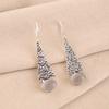 Natürlicher Selenit Edelstein 925 Sterling Silber Schmuck Handgemachte Ohrringe 1,9" EE-165-39