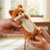Plush Fox Pencil Case Portable Office Supplies School Students Stationery Bag Multifunctional Storage Organizer Zipper Pouch