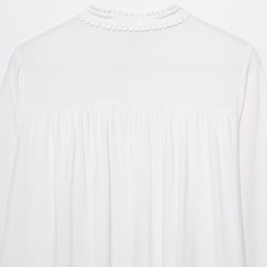 TAOP&ZA Women's Spring/Summer Hollow-Out Embroidered Loose Dress