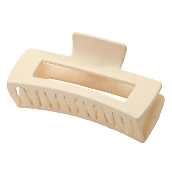 Hair Claw for Women, Frosted Rectangle Hair Clip, Hollow Design Back Head Hair Claw, Large Size Shark Hair Clip for Daily Wear Party Gathering Outing