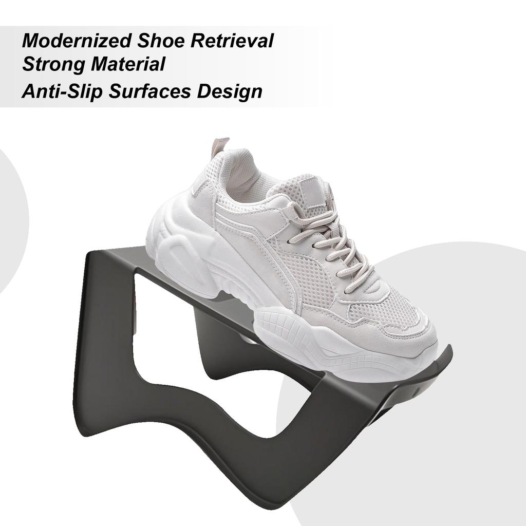 Shoe Stacker Shoe Stacking Organizer Stackable Double-Layer Non-Slip Holder Storage For Entryway Door Garage Dorm Wall Bed