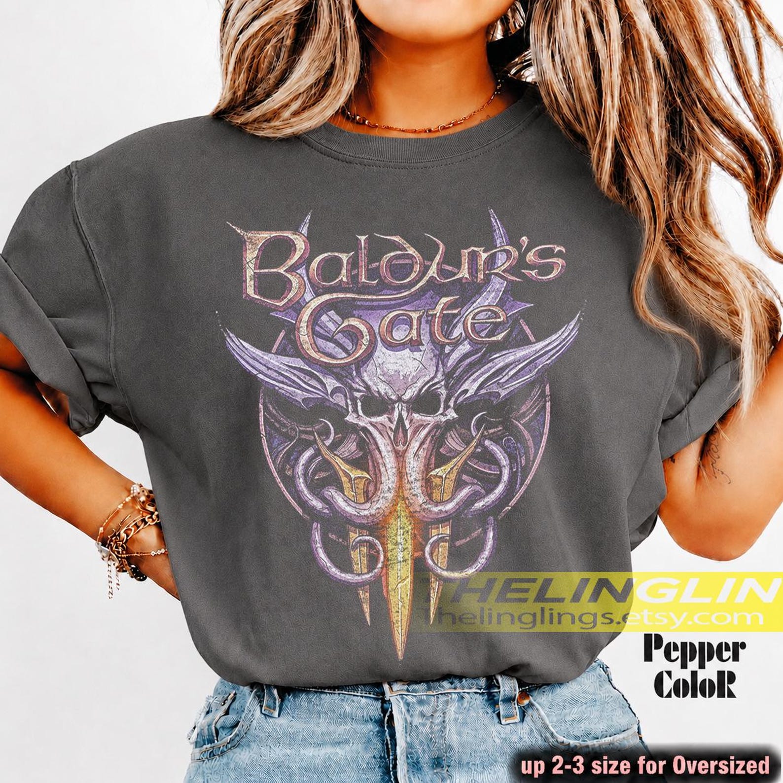 Comfort Colors Baldurs Gate Shirt | Baldurs Gate Video Game T-Shirt | Gift For Woman and Man Unisex T-Shirt FD 4XL