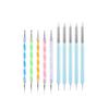 Dual-Ended Nail Art Dotting Pen & Wax Pencil Set - 5 Pieces