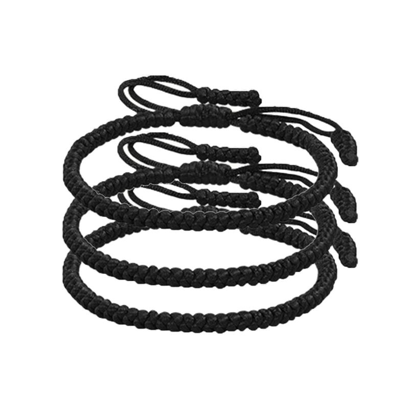 Unisex Adjustable Braided Cord Colorful Vintage Style Bracelet Collection Stylish Handmade Festival Wrist Chain