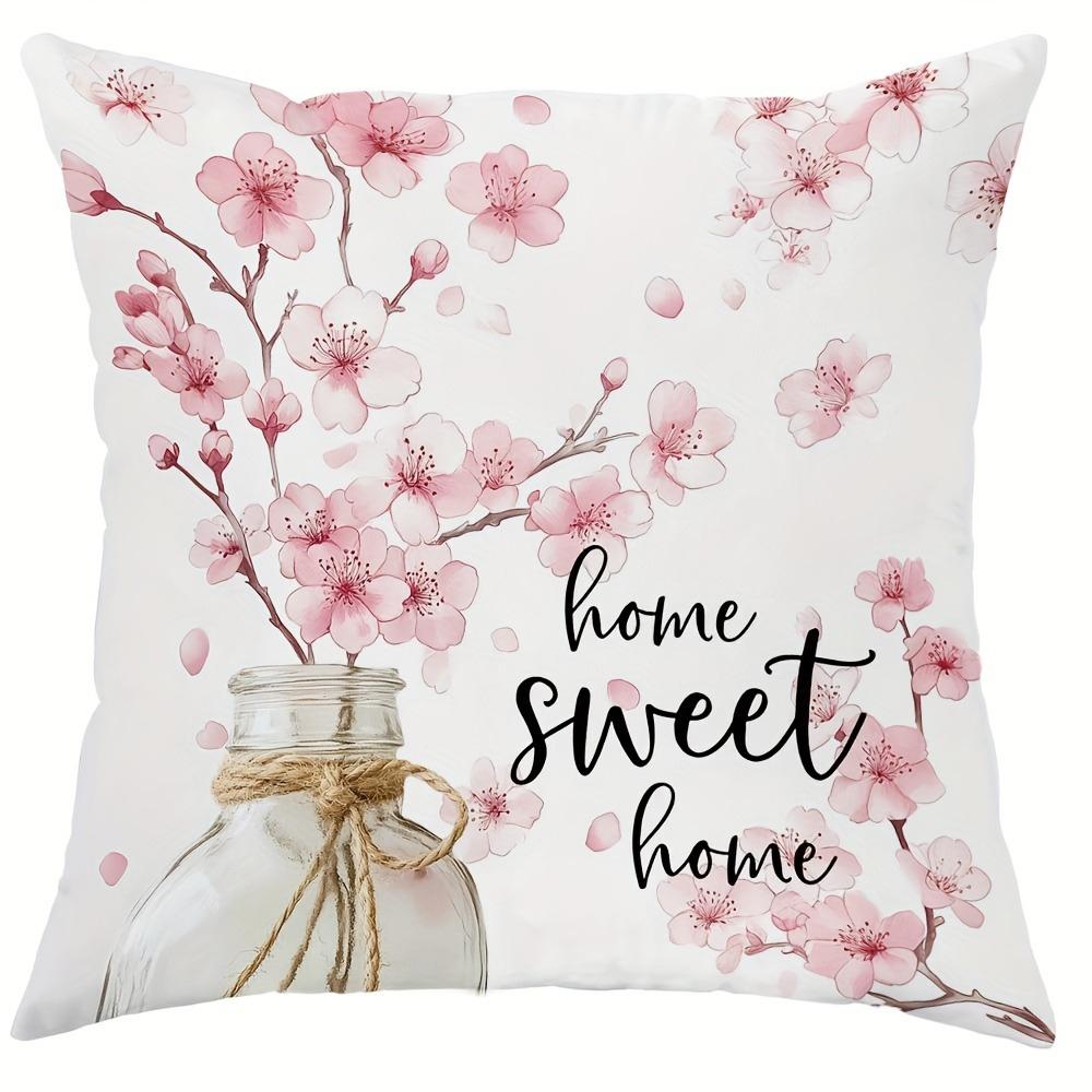 Enchanting Sakura - themed Pillow Cover: Welcome Spring & Embrace Sweet Home Sofa bed cushion cover home room decoration