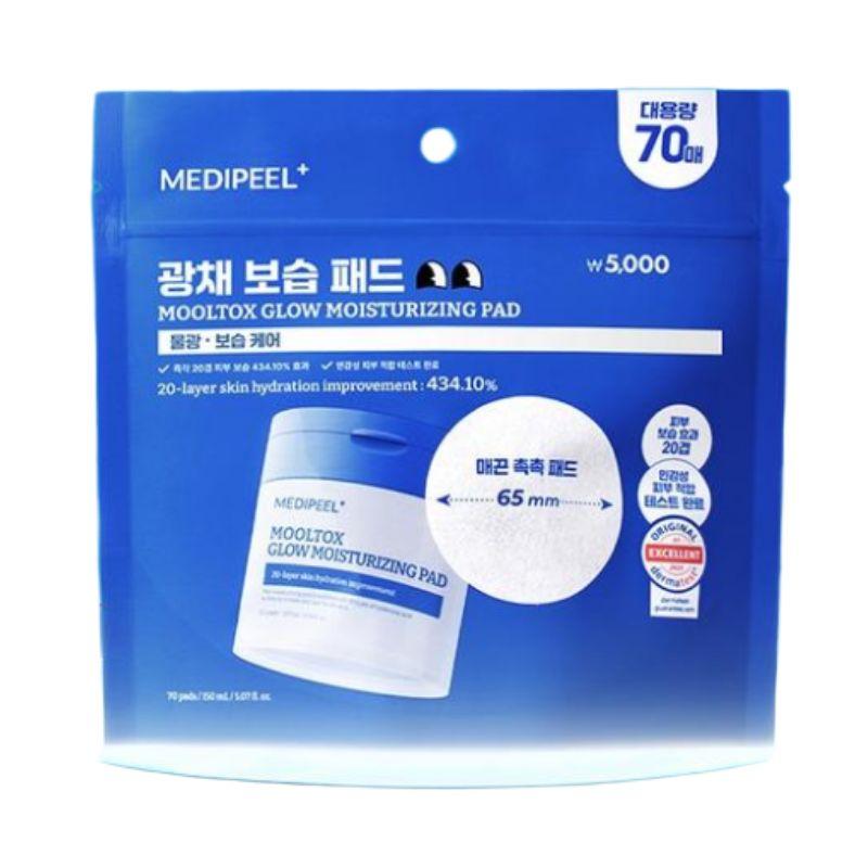 

MEDI-PEEL Water Tox Glow Moisture Pad 2.0 Hydrating & Radiance Boosting Toner Pad Refill(150ml / 70 Pads)